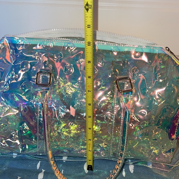 Holographic PVC Satchel Tote Purse *NWOT* - Picture 8 of 9
